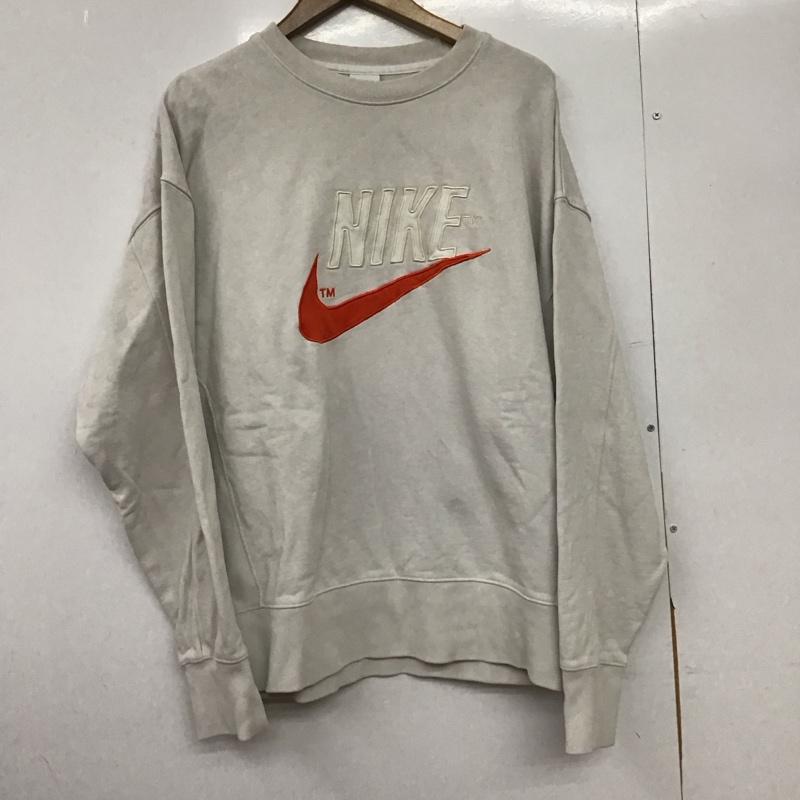 ナイキ NIKE トレーナー 長袖 do8892-030 長袖トレーナー スウェット XL ロゴ、文字 アイボリー / アイボリー /  メンズ USED 古着 中古 10149578