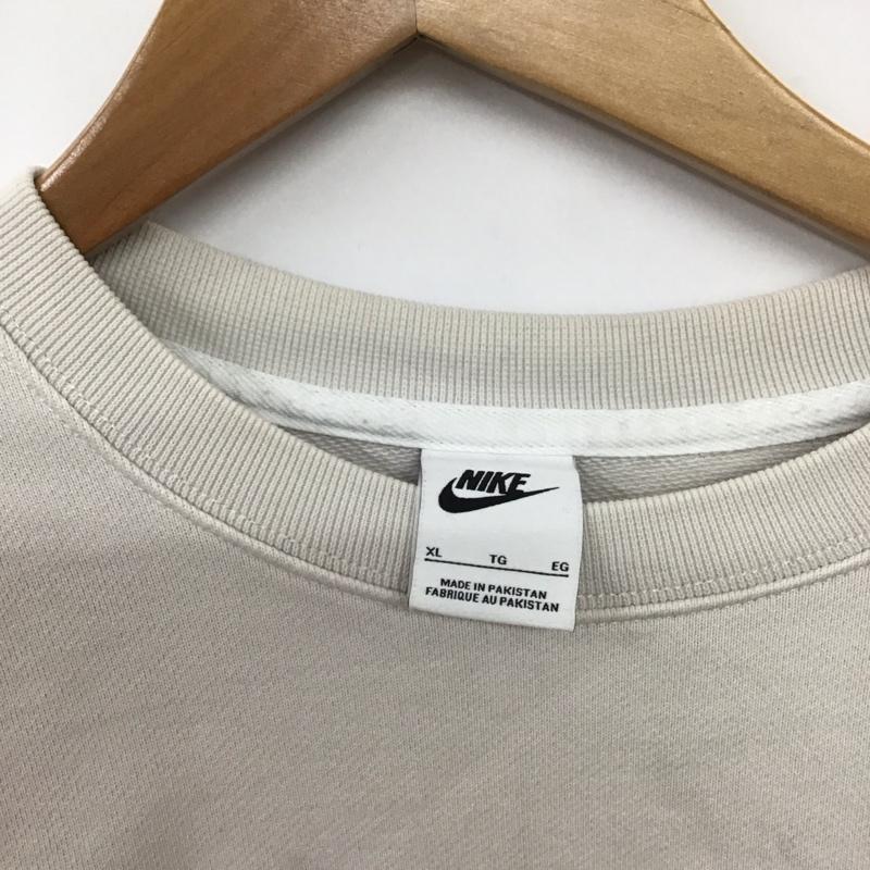 ナイキ NIKE トレーナー 長袖 do8892-030 長袖トレーナー スウェット XL ロゴ、文字 アイボリー / アイボリー /  メンズ USED 古着 中古 10149578