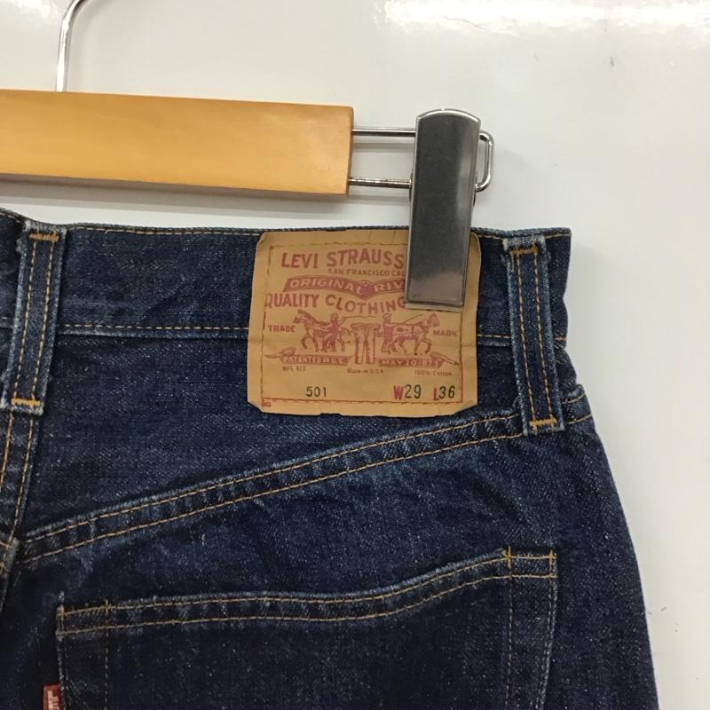 リーバイストラウスアンドコー Levi Strauss & co. パンツ デニム、ジーンズ デニムパンツ スリムパンツ カジュアルパンツ 90s 110周年 usa製 赤耳 29インチ 無地 インディゴ / インディゴ /  メンズ USED 古着 中古 10149584
