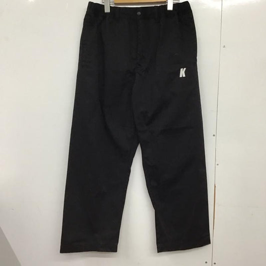 キックスシックス KIXSIX パンツ ワークパンツ、ペインターパンツ ワークパンツ ワイドパンツ カジュアルパンツ XL 無地 黒 / ブラック /  メンズ USED 古着 中古 10149585