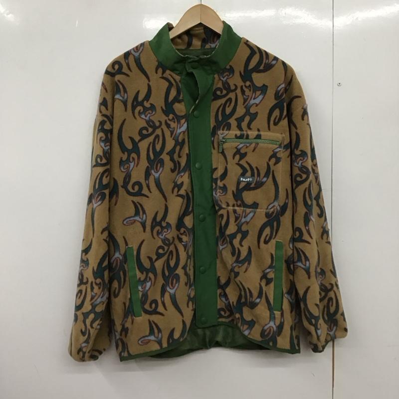 ハフ HUF ジャケット、上着 ジャンパー、ブルゾン フリースジャケット フロントボタン アウター ノーカラージャケット M プリント マルチカラー / マルチカラー /  メンズ USED 古着 中古 10149586