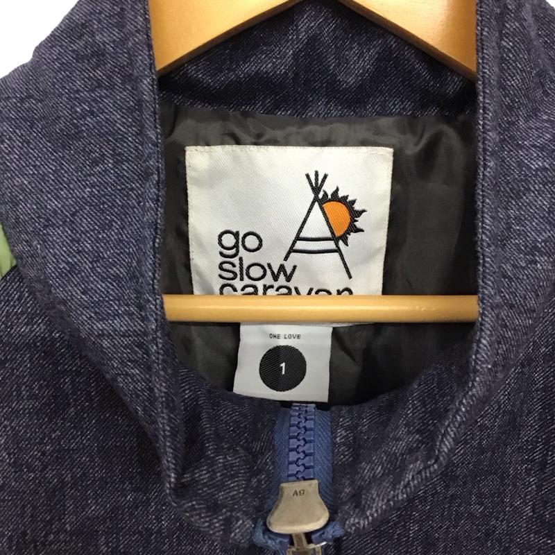 ゴースローキャラバン go slow caravan ジャケット、上着 ジャンパー、ブルゾン ジップアップジャケット アウター スタンドカラージャケット 1 ロゴ、文字 マルチカラー / マルチカラー /  メンズ USED 古着 中古 10149594