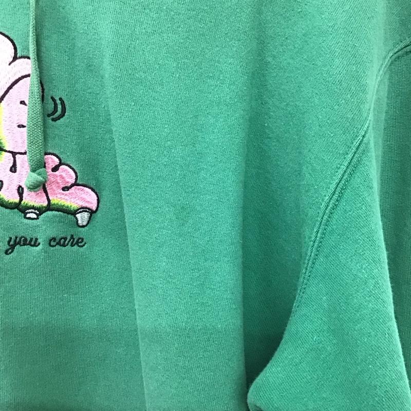 シュプリーム Supreme パーカー 長袖 21SS Don tCareHoodedSweatshirt 長袖パーカー S ロゴ、文字 緑 / グリーン /  メンズ USED 古着 中古 10149597