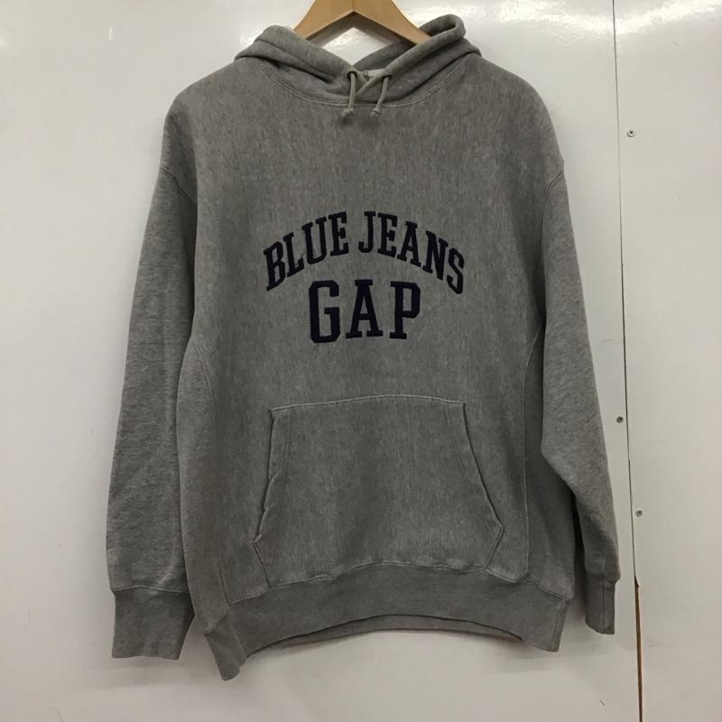 ギャップ GAP パーカー 長袖 長袖パーカー プルオーバーパーカー スウェット S ロゴ、文字 灰 / グレー /  メンズ USED 古着 中古 10149600
