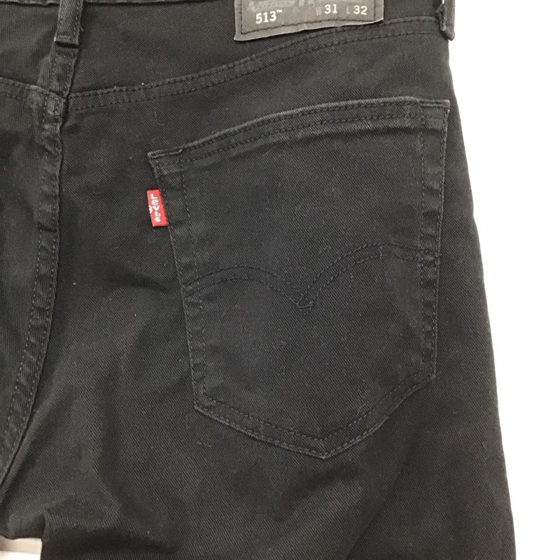 リーバイストラウスアンドコー Levi Strauss & co. パンツ デニム、ジーンズ デニムパンツ スリムパンツ カジュアルパンツ ストレッチパンツ 31インチ 無地 黒 / ブラック /  メンズ USED 古着 中古 10149602