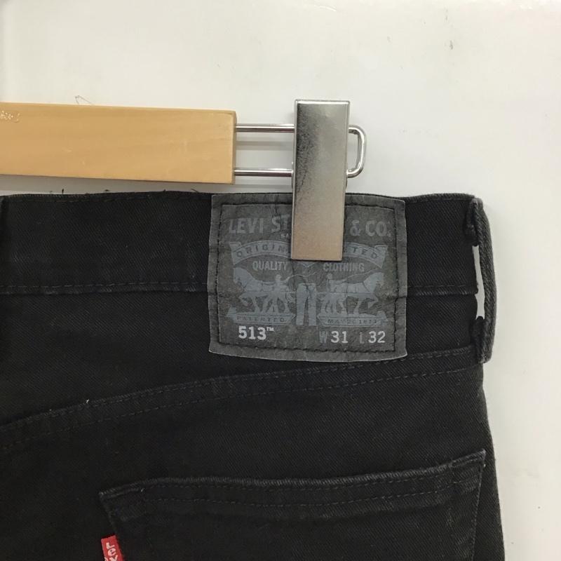 リーバイストラウスアンドコー Levi Strauss & co. パンツ デニム、ジーンズ デニムパンツ スリムパンツ カジュアルパンツ ストレッチパンツ 31インチ 無地 黒 / ブラック /  メンズ USED 古着 中古 10149602