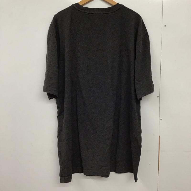 カーハート Carhartt Tシャツ 半袖 半袖カットソー プリントTシャツ ヘンリーネックカットソー XL ロゴ、文字 ダークグレー / ダークグレー /  メンズ USED 古着 中古 10149609