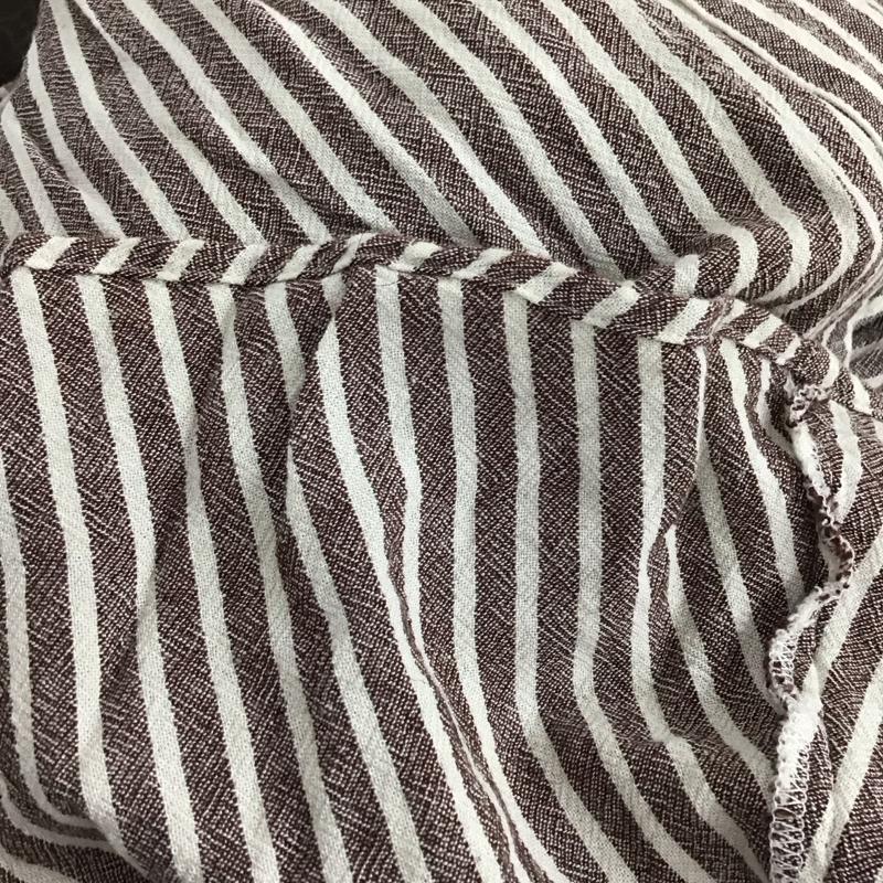 マウジー MOUSSY ワンピース ロングスカート 010csf30-2010 DIAGONALBUTTONDRESS 2 ストライプ 茶 / ブラウン /  レディース USED 古着 中古 10149627