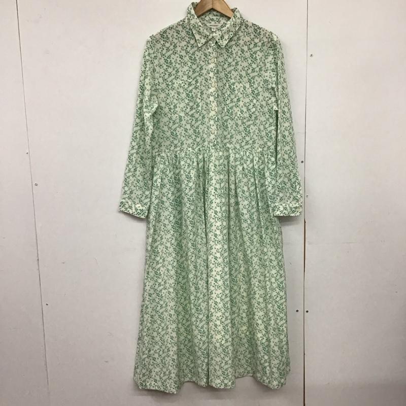 マウジー MOUSSY ワンピース ロングスカート 010fs230-2170 22SS RIBBONTIEFLORALDRESS 1 総柄 緑 / グリーン /  レディース USED 古着 中古 10149628