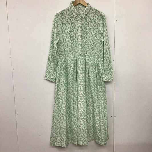 マウジー MOUSSY ワンピース ロングスカート 010fs230-2170 22SS RIBBONTIEFLORALDRESS 1 総柄 緑 / グリーン /  レディース USED 古着 中古 10149628