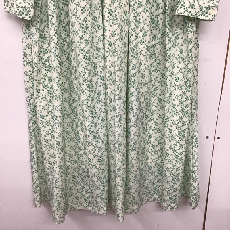 マウジー MOUSSY ワンピース ロングスカート 010fs230-2170 22SS RIBBONTIEFLORALDRESS 1 総柄 緑 / グリーン /  レディース USED 古着 中古 10149628
