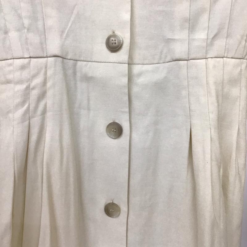 マウジー MOUSSY ワンピース ロングスカート 010ds530-2290 TUCKWAIST LS SHIRTドレス 1 無地 アイボリー / アイボリー /  レディース USED 古着 中古 10149629