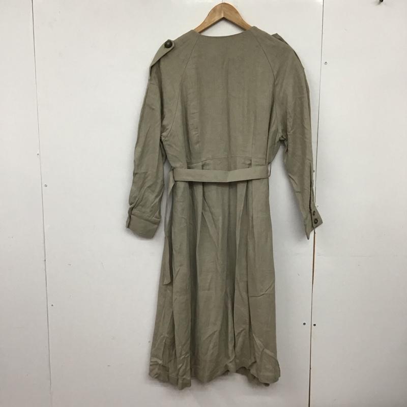 ケービーエフ KBF ジャケット、上着 ジャンパー、ブルゾン ロングコートジャケット アウター ノーカラージャケット ONE SIZE 無地 ベージュ / ベージュ /  レディース USED 古着 中古 10149640