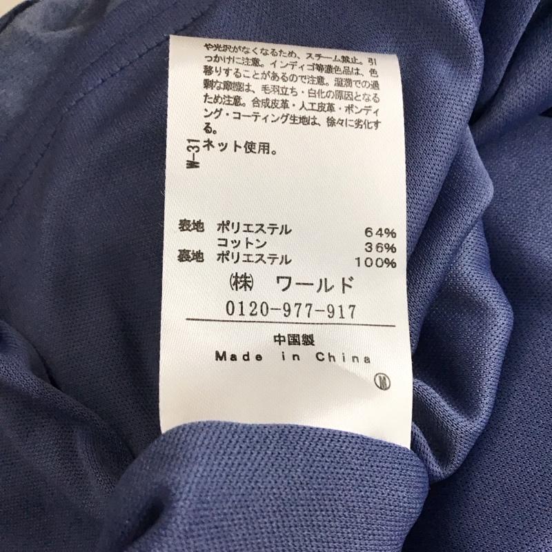 インデックス index ワンピース ひざ丈スカート 半袖ミニワンピース フレアスカート M 無地 水色 / ライトブルー /  レディース USED 古着 中古 10149647