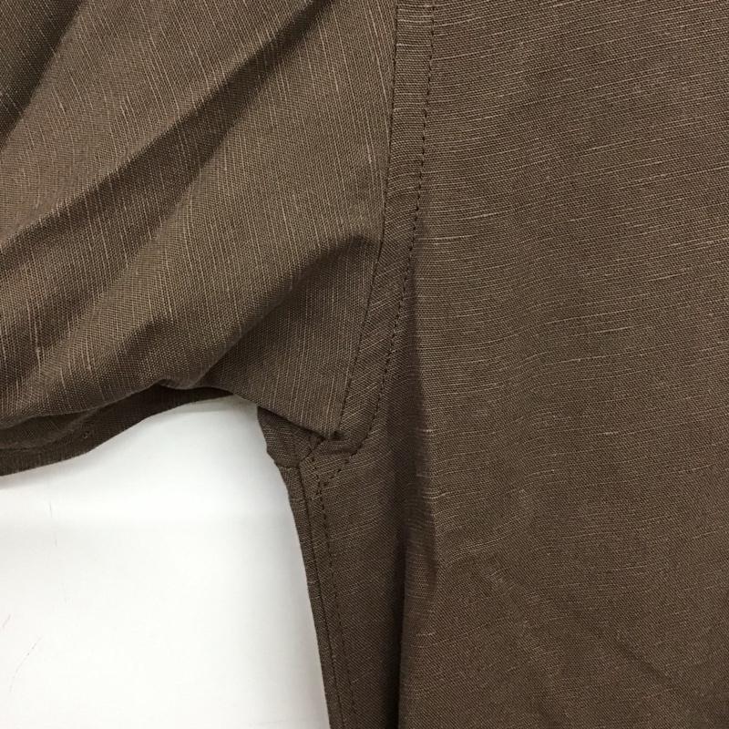 マウジー MOUSSY シャツ、ブラウス 長袖 010dsh30-2570 DRAPELOOSELONGSHIRT FREE 無地 ダークブラウン / ダークブラウン /  レディース USED 古着 中古 10149650