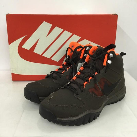 ナイキ NIKE スニーカー スニーカー 685359-206 DUAL FUSION HILLS MID SL 27cm 箱有 27.0cm ロゴ、文字 ダークブラウン / ダークブラウン / X 橙 / オレンジ /  メンズ USED 古着 中古 10149655