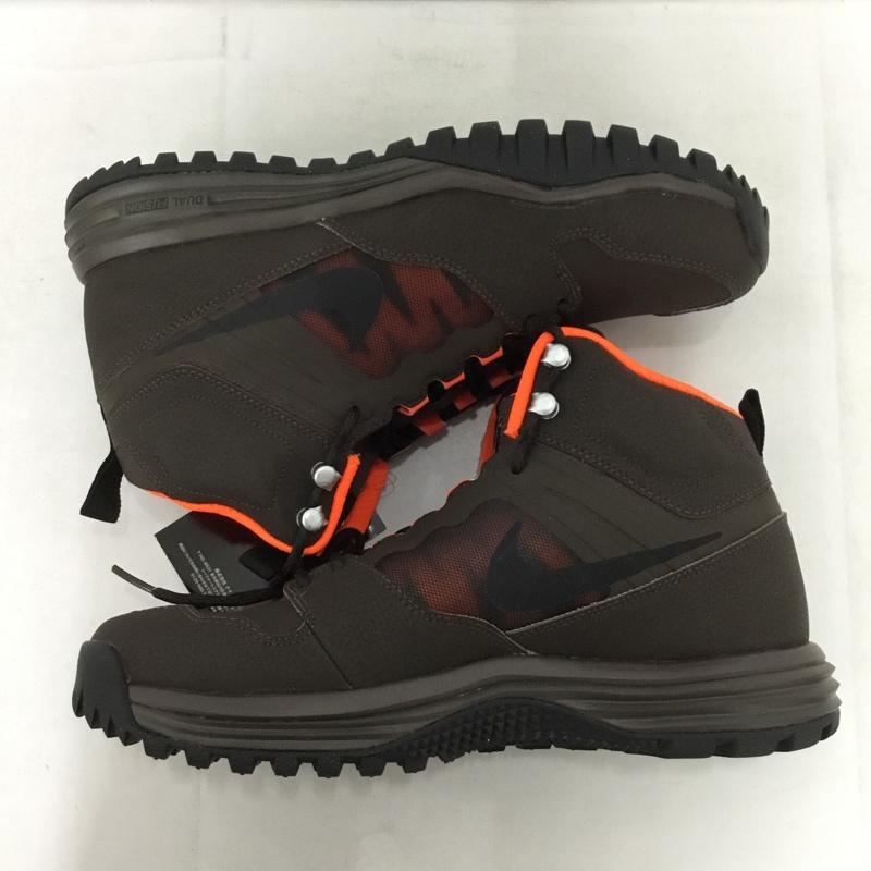 ナイキ NIKE スニーカー スニーカー 685359-206 DUAL FUSION HILLS MID SL 27cm 箱有 27.0cm ロゴ、文字 ダークブラウン / ダークブラウン / X 橙 / オレンジ /  メンズ USED 古着 中古 10149655
