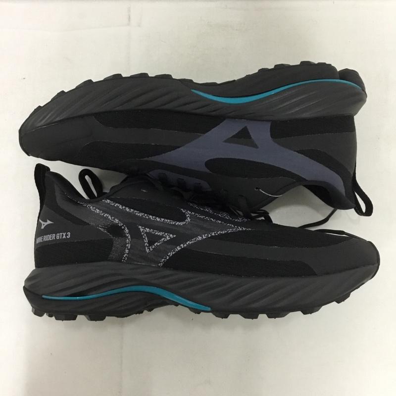 ミズノ MIZUNO スニーカー スニーカー J1GC257701 ウエーブライダーGTX 3 ランニング 28cm 箱有 28.0cm ロゴ、文字 黒 / ブラック /  メンズ USED 古着 中古 10149656