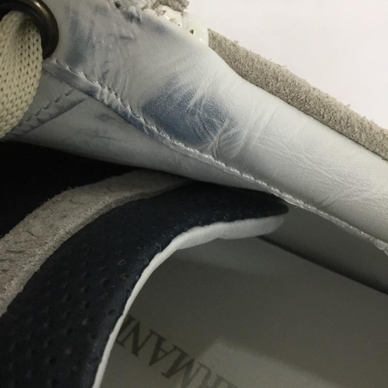 エンポリオアルマーニ EMPORIO ARMANI スニーカー スニーカー 無地 灰 / グレー / X 紺 / ネイビー /  メンズ USED 古着 中古 10149657