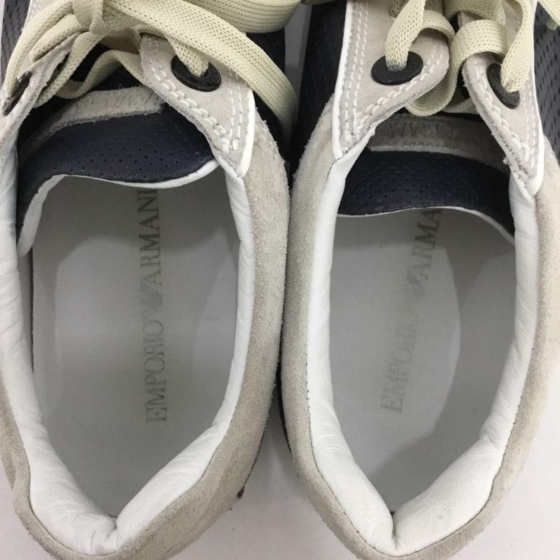 エンポリオアルマーニ EMPORIO ARMANI スニーカー スニーカー 無地 灰 / グレー / X 紺 / ネイビー /  メンズ USED 古着 中古 10149657