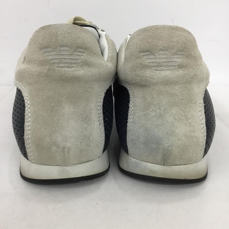 エンポリオアルマーニ EMPORIO ARMANI スニーカー スニーカー 無地 灰 / グレー / X 紺 / ネイビー /  メンズ USED 古着 中古 10149657