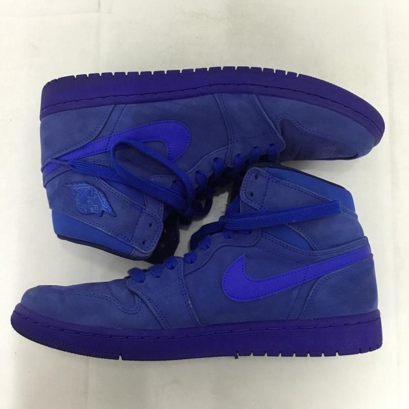 ナイキ NIKE スニーカー スニーカー AH7389-400 W AIR JORDAN 1 RET HI PREM 29cm 29.0cm ロゴ、文字 青 / ブルー /  メンズ USED 古着 中古 10149660