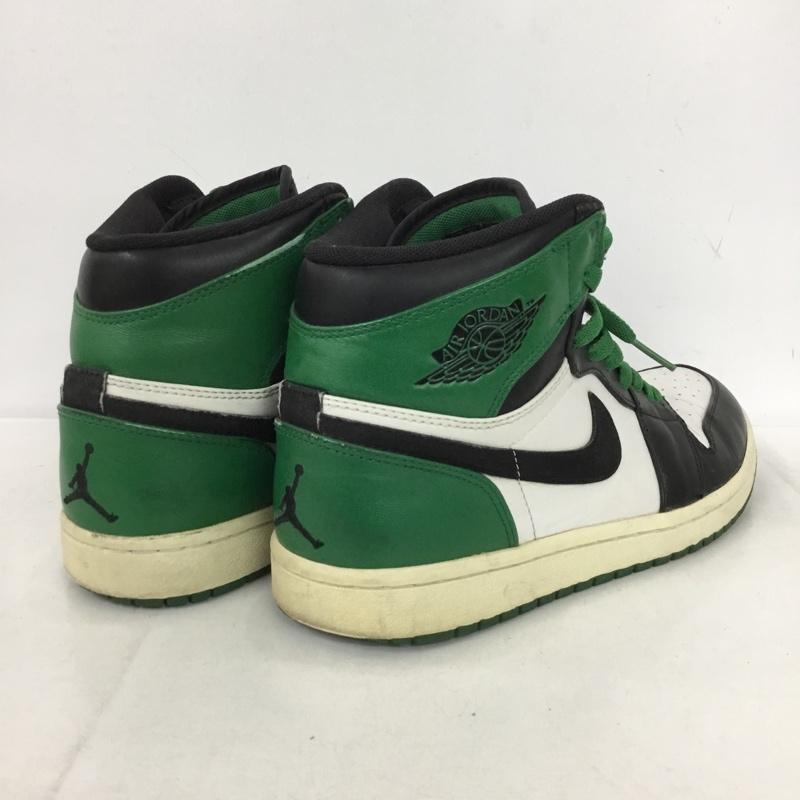 ナイキ NIKE スニーカー スニーカー 332550-101 AIR JORDAN 1 RETRO HIGH 27.5cm 27.5cm ロゴ、文字 白 / ホワイト / X 黒 / ブラック / X 緑 / グリーン /  メンズ USED 古着 中古 10149663