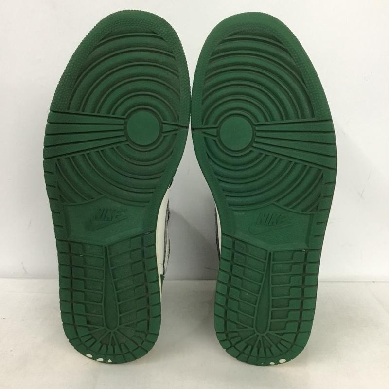 ナイキ NIKE スニーカー スニーカー 332550-101 AIR JORDAN 1 RETRO HIGH 27.5cm 27.5cm ロゴ、文字 白 / ホワイト / X 黒 / ブラック / X 緑 / グリーン /  メンズ USED 古着 中古 10149663