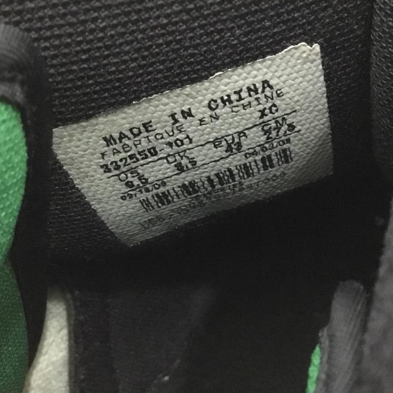 ナイキ NIKE スニーカー スニーカー 332550-101 AIR JORDAN 1 RETRO HIGH 27.5cm 27.5cm ロゴ、文字 白 / ホワイト / X 黒 / ブラック / X 緑 / グリーン /  メンズ USED 古着 中古 10149663