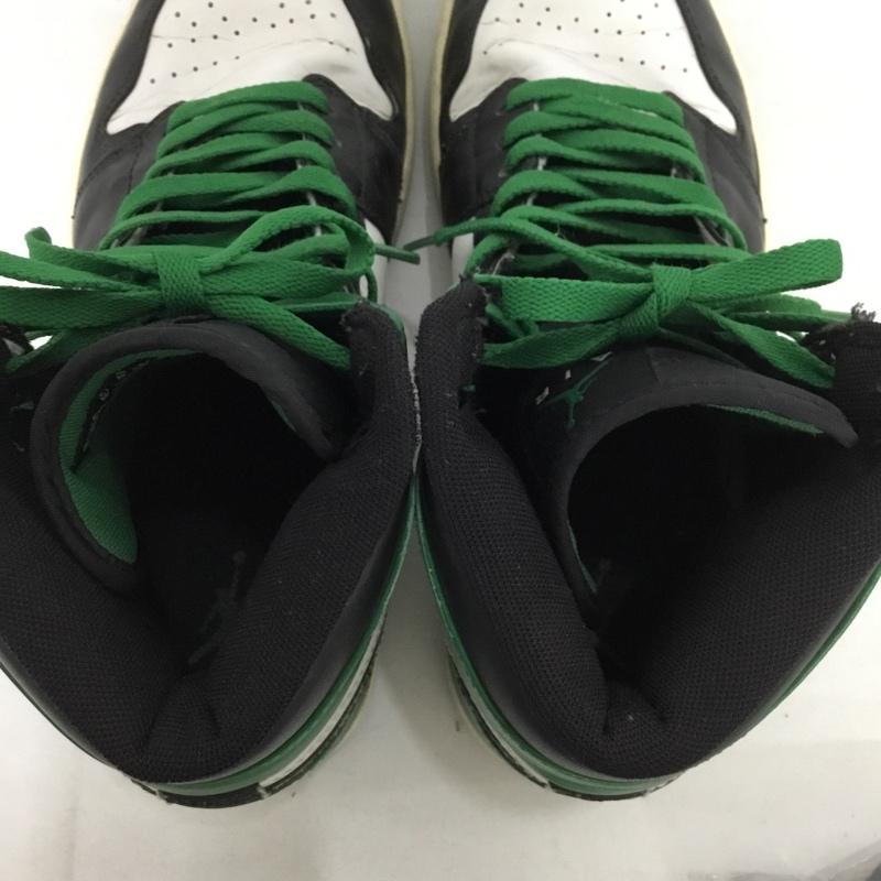 ナイキ NIKE スニーカー スニーカー 332550-101 AIR JORDAN 1 RETRO HIGH 27.5cm 27.5cm ロゴ、文字 白 / ホワイト / X 黒 / ブラック / X 緑 / グリーン /  メンズ USED 古着 中古 10149663