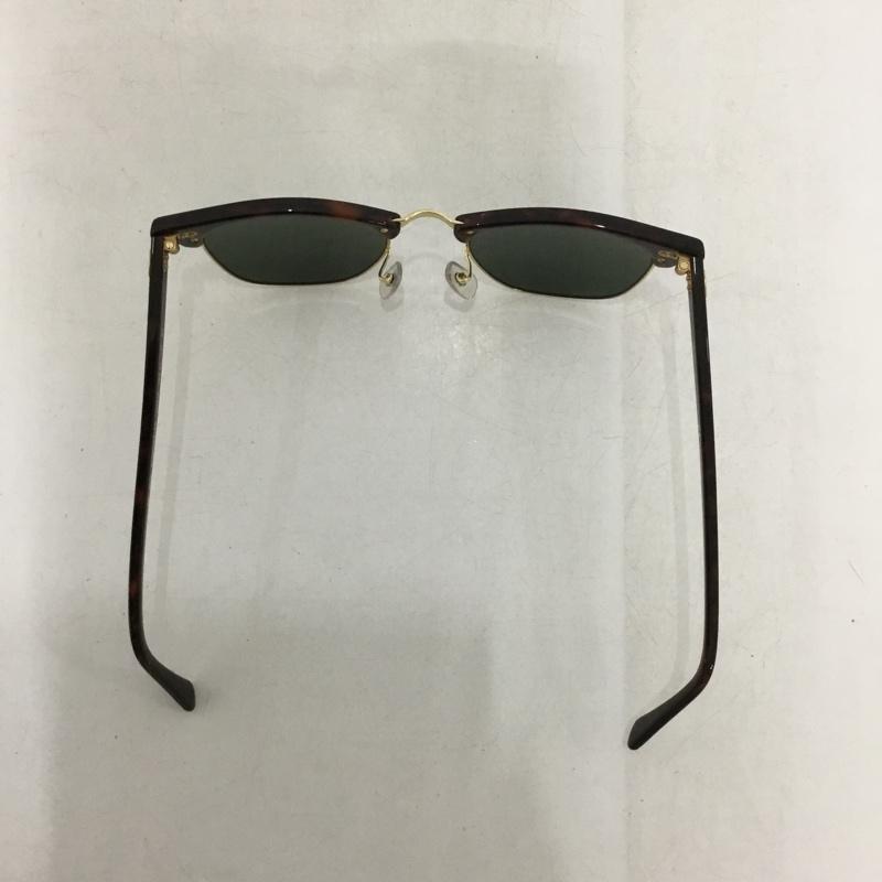 レイバン Ray-Ban めがね・サングラス サングラス RB3016 CLUBMASTER ケース付き ロゴ、文字 茶 / ブラウン / X 金 / ゴールド /  メンズ USED 古着 中古 10149677