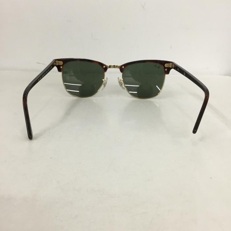 レイバン Ray-Ban めがね・サングラス サングラス RB3016 CLUBMASTER ケース付き ロゴ、文字 茶 / ブラウン / X 金 / ゴールド /  メンズ USED 古着 中古 10149677