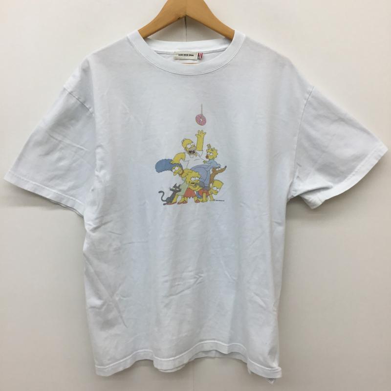 ＵＳフルギ US古着 Tシャツ 半袖 THE SIMPSONS 白 半袖Tシャツ GOOD ROCK SPEED L キャラクター 白 / ホワイト /  メンズ USED 古着 中古 10149683