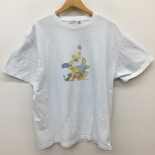 ＵＳフルギ US古着 Tシャツ 半袖 THE SIMPSONS 白 半袖Tシャツ GOOD ROCK SPEED L キャラクター 白 / ホワイト /  メンズ USED 古着 中古 10149683