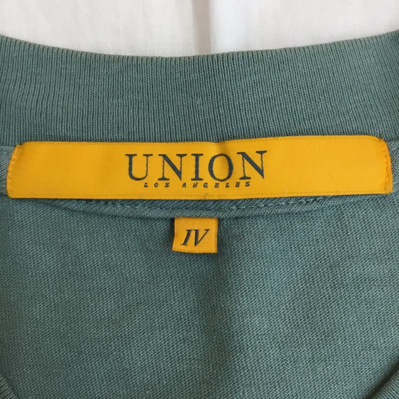 ユニオン UNION カットソー 長袖 UNION ORIGINAL TOKYO BIG LOGO L/S TEE ユニオン Tシャツ 4 ロゴ、文字 薄緑 / ライトグリーン /  メンズ USED 古着 中古 10149685