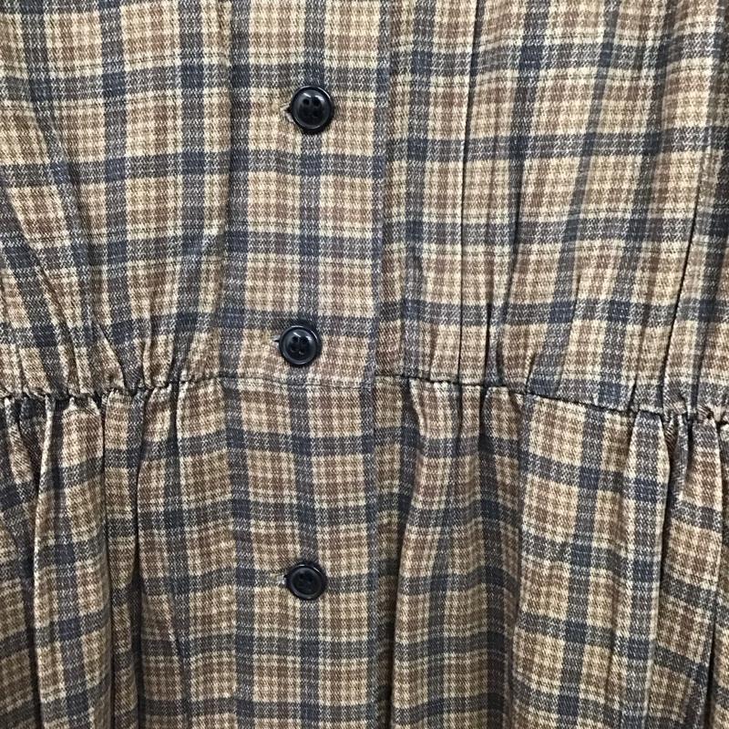 マウジー MOUSSY ワンピース ロングスカート 010baw30-7870 OPENCOLLARSHIRTDRESS シャツワンピース 1 チェック マルチカラー / マルチカラー /  レディース USED 古着 中古 10149688