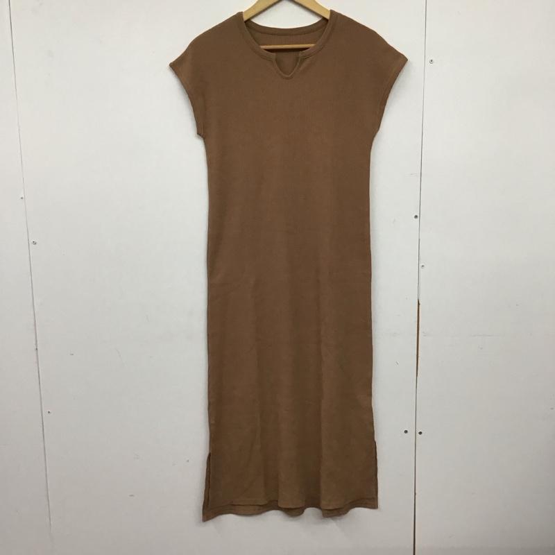 ロペピクニック ROPE  PICNIC ワンピース ロングスカート ノースリーブワンピース ロングスカート タイトスカート FREE 無地 ベージュ / ベージュ / X 茶 / ブラウン /  レディース USED 古着 中古 10149690