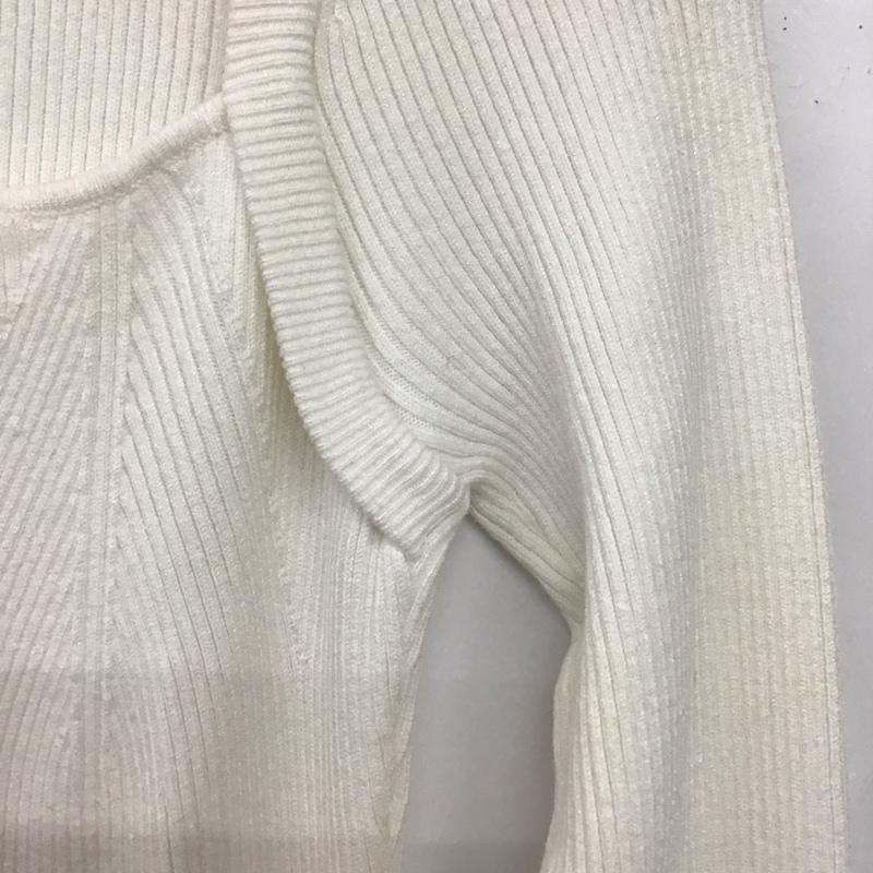リゼクシー RESEXXY ワンピース ロングスカート 長袖ニットロングワンピース タイトワンピース FREE 無地 白 / ホワイト /  レディース USED 古着 中古 10149696