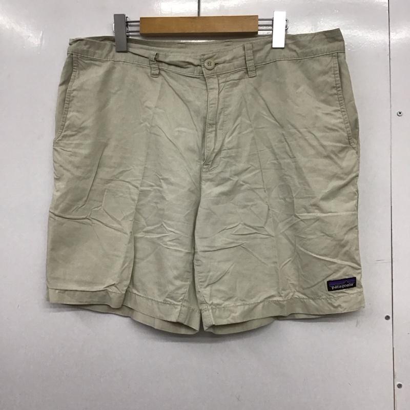 パタゴニア patagonia パンツ ショートパンツ ショートパンツ ハーフパンツ カジュアルパンツ 36インチ 無地 アイボリー / アイボリー /  メンズ USED 古着 中古 10149711