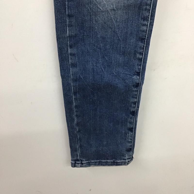 ザラ ZARA パンツ デニム、ジーンズ デニムパンツ スリムパンツ カジュアルパンツ ストレッチパンツ 38 ダメージ加工 インディゴ / インディゴ /  メンズ USED 古着 中古 10149716