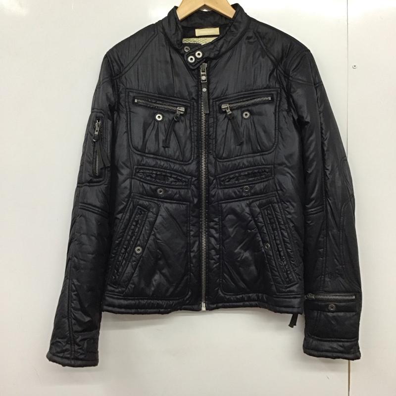 ディーゼル DIESEL ジャケット、上着 ジャンパー、ブルゾン ジップアップジャケット ダウンジャケット アウター M 無地 黒 / ブラック /  メンズ USED 古着 中古 10149721