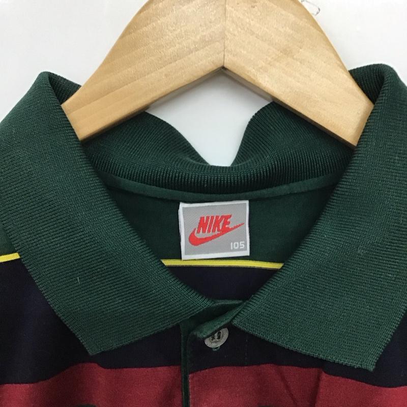 ナイキ NIKE ポロシャツ 半袖 半袖ポロシャツ カラーシャツ 半袖カットソー 90s ボーダー柄 マルチカラー / マルチカラー /  メンズ USED 古着 中古 10149724