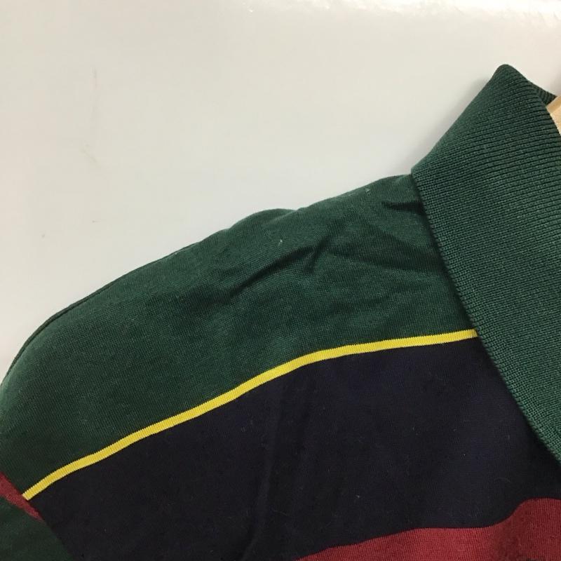 ナイキ NIKE ポロシャツ 半袖 半袖ポロシャツ カラーシャツ 半袖カットソー 90s ボーダー柄 マルチカラー / マルチカラー /  メンズ USED 古着 中古 10149724
