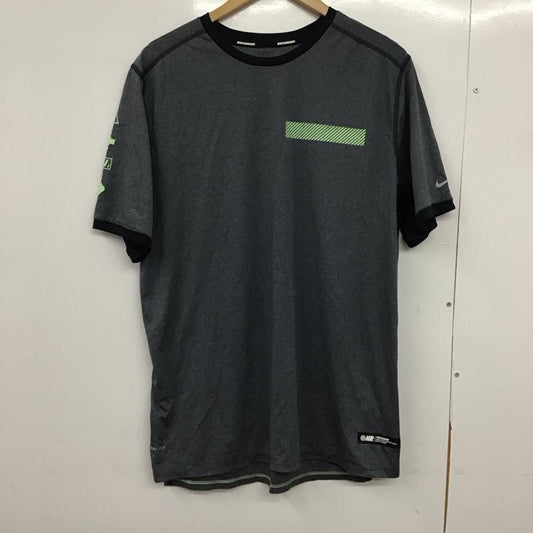 ナイキ NIKE Tシャツ 半袖 半袖カットソー プリントTシャツ クルーネックカットソー スポーツウェア XL ロゴ、文字 紺 / ネイビー /  メンズ USED 古着 中古 10149732