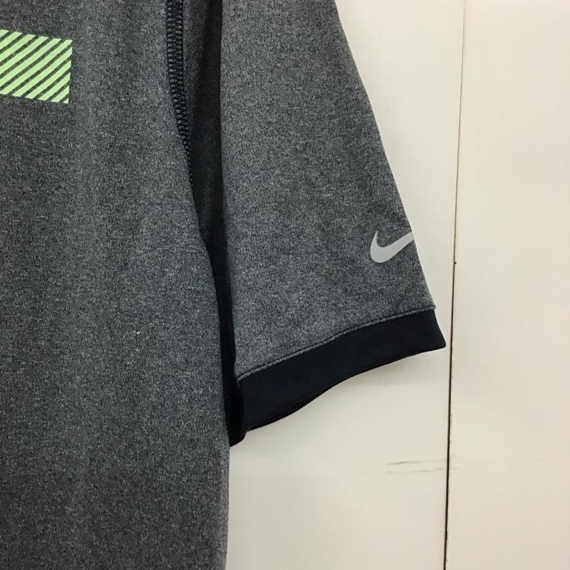 ナイキ NIKE Tシャツ 半袖 半袖カットソー プリントTシャツ クルーネックカットソー スポーツウェア XL ロゴ、文字 紺 / ネイビー /  メンズ USED 古着 中古 10149732
