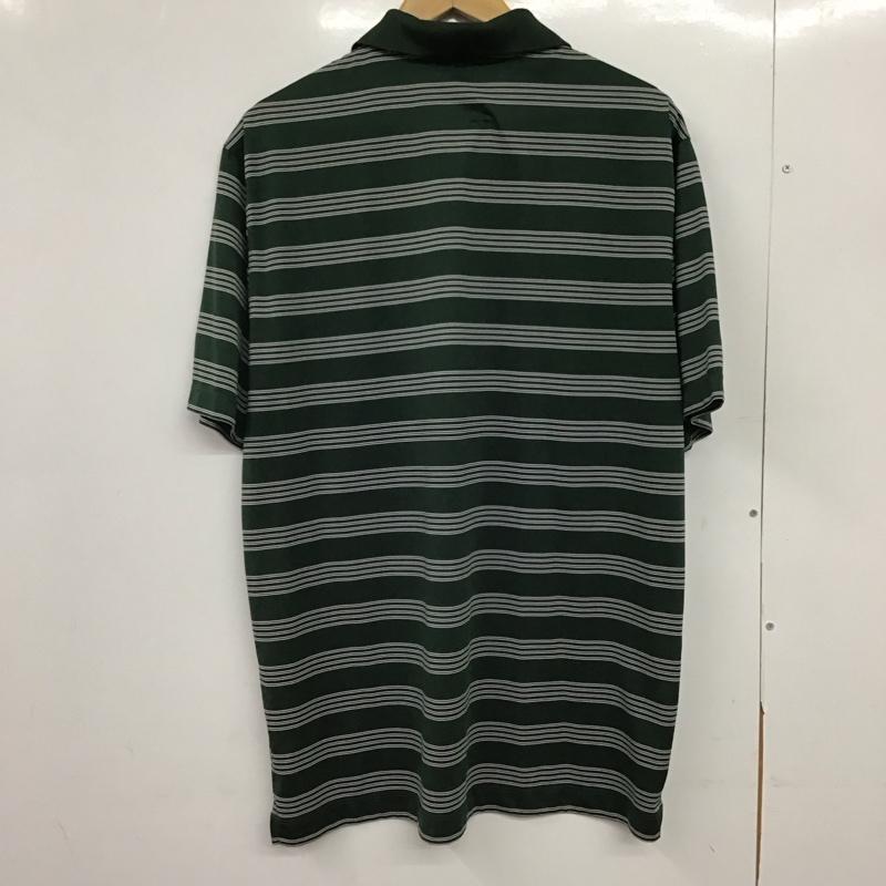 ナイキ NIKE ポロシャツ 半袖 半袖ポロシャツ ゴルフ シアトルマリナーズ L ボーダー柄 緑 / グリーン /  メンズ USED 古着 中古 10149736