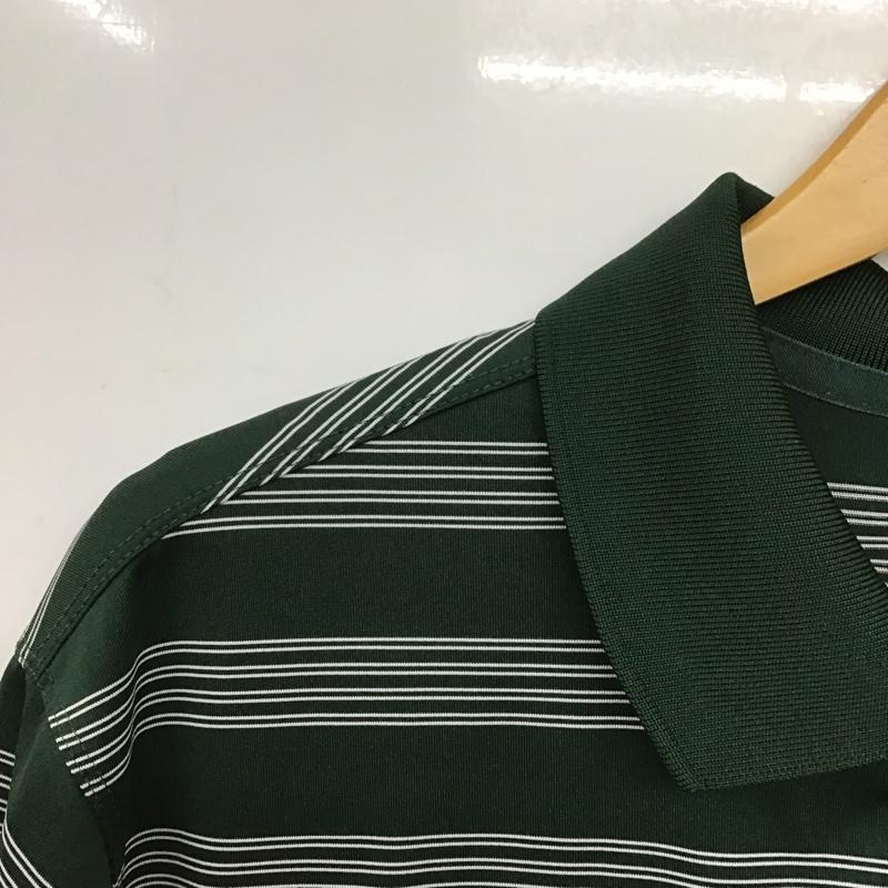 ナイキ NIKE ポロシャツ 半袖 半袖ポロシャツ ゴルフ シアトルマリナーズ L ボーダー柄 緑 / グリーン /  メンズ USED 古着 中古 10149736