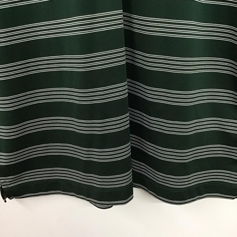 ナイキ NIKE ポロシャツ 半袖 半袖ポロシャツ ゴルフ シアトルマリナーズ L ボーダー柄 緑 / グリーン /  メンズ USED 古着 中古 10149736