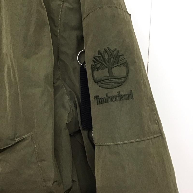 ティンバーランド Timberland ジャケット、上着 ジャンパー、ブルゾン ジップアップジャケット ナイロンジャケット アウター XL 無地 カーキ / カーキ /  メンズ USED 古着 中古 10149753