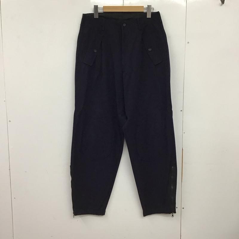 ヨウジヤマモトプールオム Yohji Yamamoto POUR HOMME パンツ ワークパンツ、ペインターパンツ ワイドパンツ カジュアルパンツ ワークパンツ パラシュートパンツ S 無地 紺 / ネイビー /  メンズ USED 古着 中古 10149761